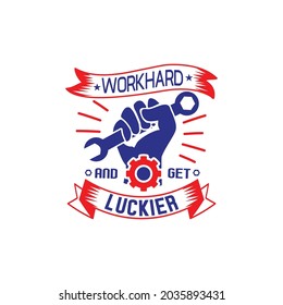 Labor day quotes design  lettering vector