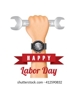 Labor day realistic design