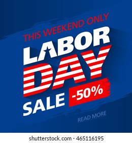 Labor Day Sale Advertising Banner Design