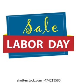 Labor day sale banner. vector illustration. 