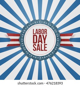 Labor Day Sale greeting Card Template