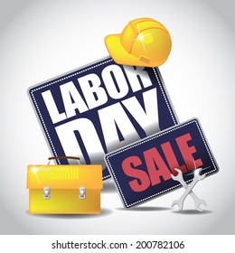 Labor Day Sale Icon  EPS 10 vector