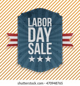 Labor Day Sale paper Emblem