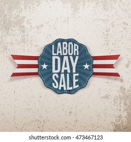 Labor Day Sale paper Tag