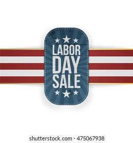 Labor Day Sale patriotic Banner with Stars
