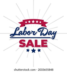 Labor day sale poster background vector illustration
