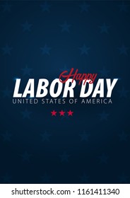 Labor Day sale promotion, advertising, poster, banner, template with American flag. American labor day wallpaper. Voucher discount