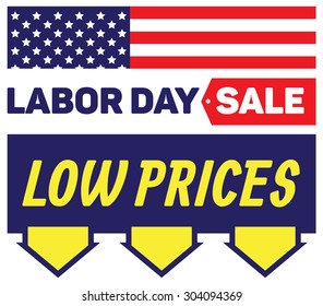 Labor day sale sign