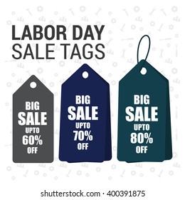 Labor day sale tags