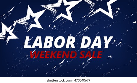 Labor Day sale vector illustration
