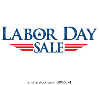 Labor Day Sale Vector Lettering