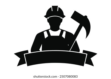 labor day silhouette vector art