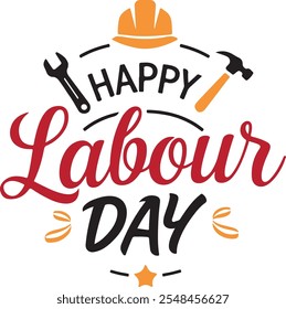 Labor Day. single design of lettering labels for USA Labor Day