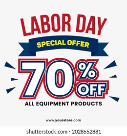 Labor day special offer design best for advertising