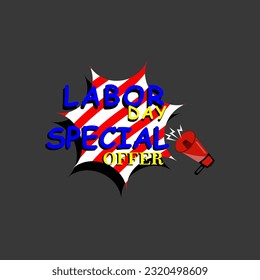 Labor day special sale vector design
