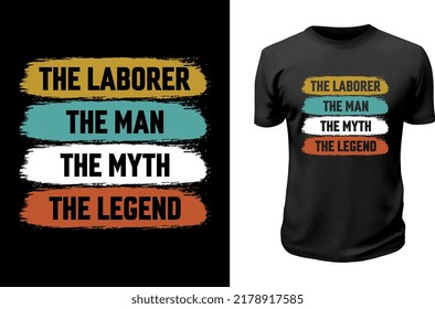 Labor Day T shirt Design. 