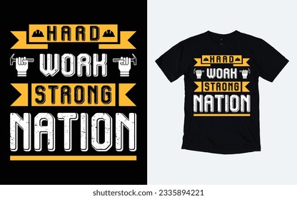 Labor day t shirt design, September first Monday, USA holiday.