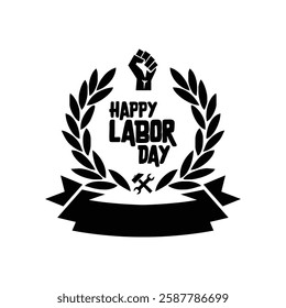 Labor day tempate, Holiday in United States celebrated on first monday in September, vector illustration