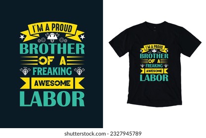 Labor day t-shirt design, happy labor day typography t shirt design.