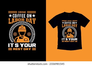 Labor Day t-shirt design  Labor Day illustration, USA Labor Day Tshirt