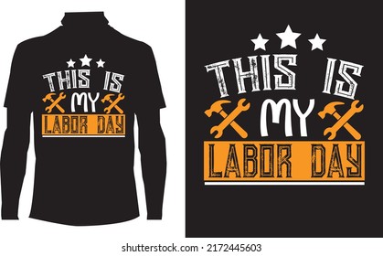 Labor day t-shirt design template