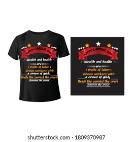 Labor Day T-Shirt Design Vector Template.Labor day t-shirts