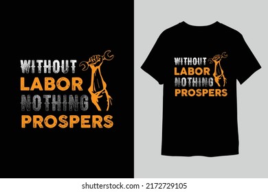 Vector de diseño de camisetas del día del trabajo 