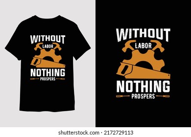 Vector de diseño de camisetas del día del trabajo 