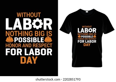 Labor day t-shirt design vector and typography templet