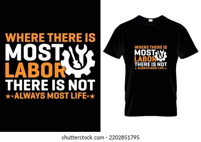 Labor day t-shirt design vector and typography templet