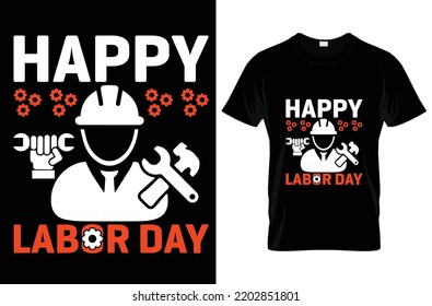Labor day t-shirt design vector and typography templet