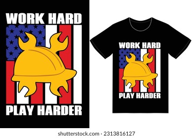 Labor Day T-shirt Design. Labor Day Vector.