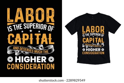 Labor day t-shirt design, Worker t-shirt design