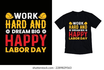 Labor day t-shirt design, Worker t-shirt design