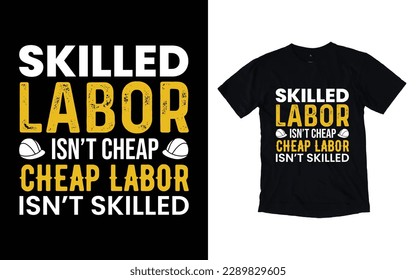 Labor day t-shirt design, Worker t-shirt design