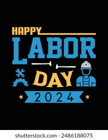 Labor Day T-Shirt Design, Workers Day Poster Design, Labor Day Illustration Vector