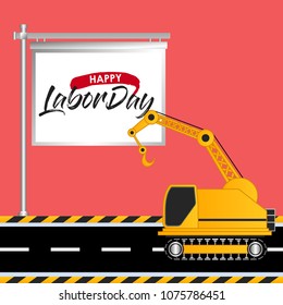 Labor day typographic design vector 