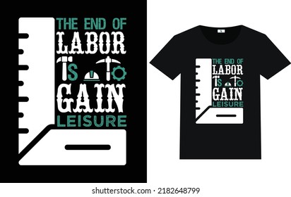 Labor Day Typography and Graphic T shirt Design