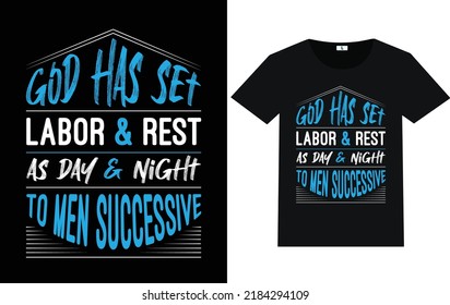 Labor Day Typography and Graphic T shirt design