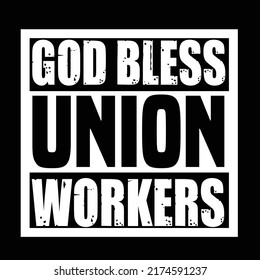 Labor day typography t shirt design