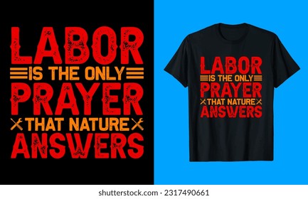 Labor day Typography t shirt design, t-shirt design template