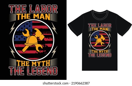 Labor Day Typography T-Shirt Design For All People