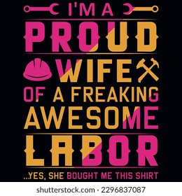 Labor day typography tshirt design vector design 