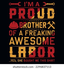 Labor day typography tshirt design vector design 