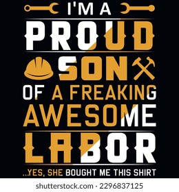 Labor day typography tshirt design vector design 