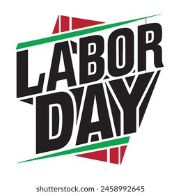 In: Labor Day Typography T-Shirt Design. Bereit für Mode, Druck, Poster, Banner, Geschenk., Karte, Aufkleber und etc. verwendet.