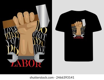 labor day typography t-shirt vector design