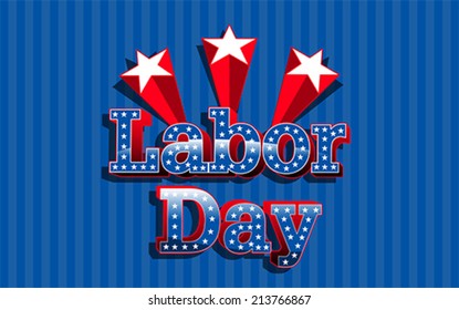 Labor Day, United States of America, vector