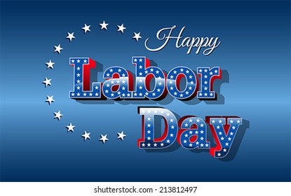 Labor Day, United States of America, vector