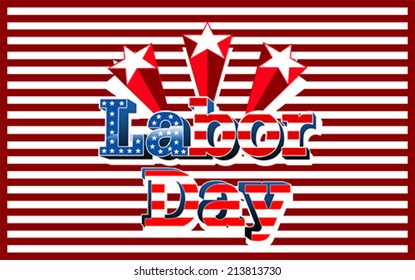 Labor Day, United States of America, vector